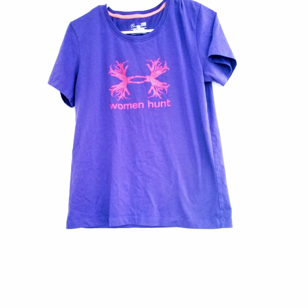 Under Armour purple shirt womens size large